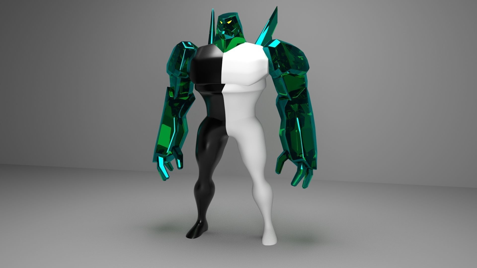 Ben 10 Diamond head model 3D model_7