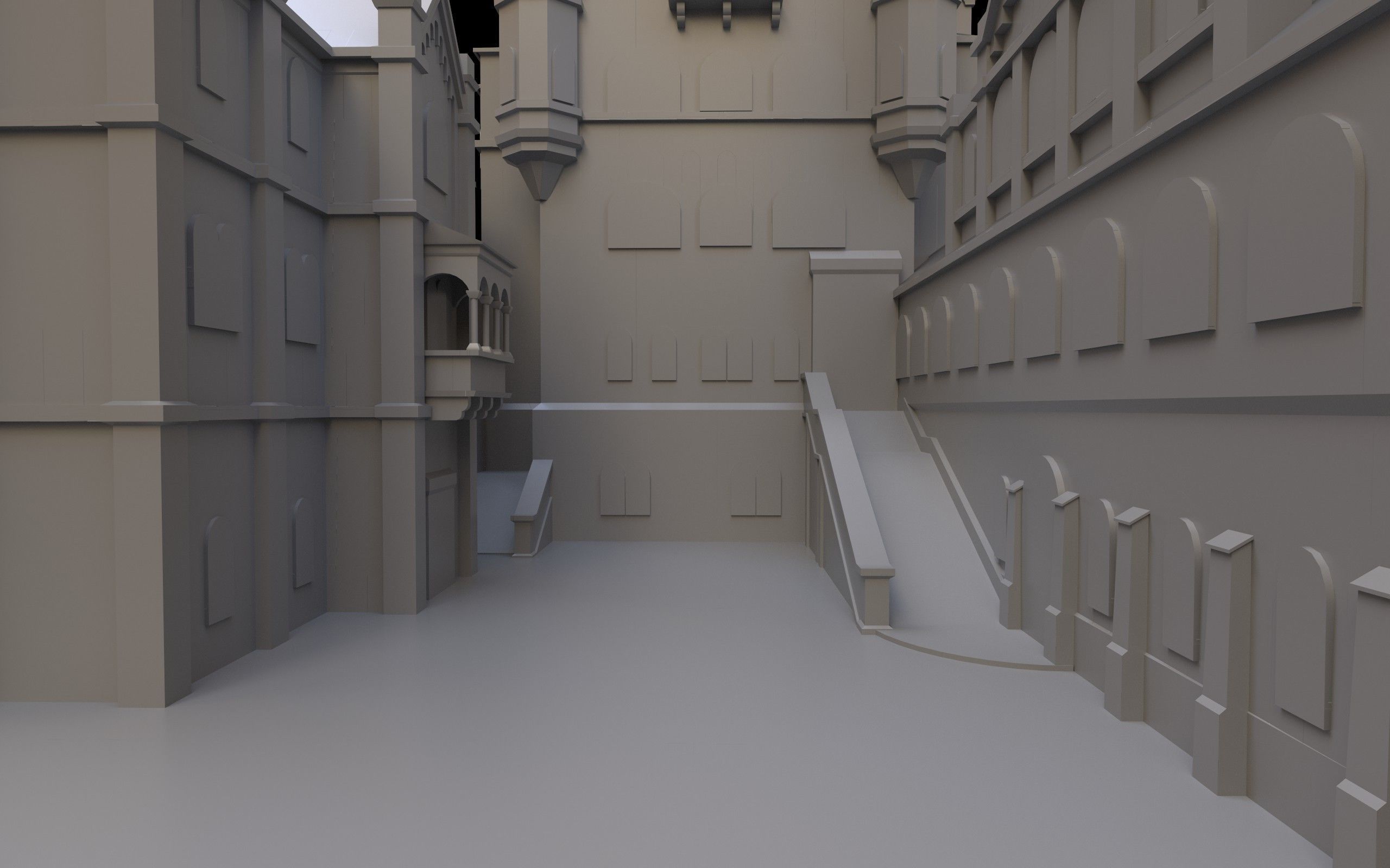 Neuschwanstein Castle Low-poly 3D model_8