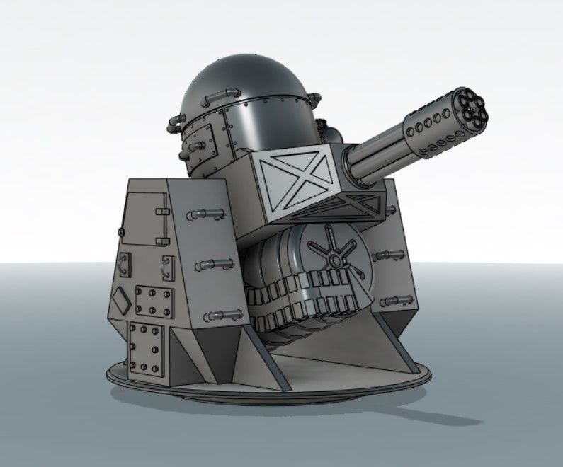 Phalanx CIWS 3D print model_3