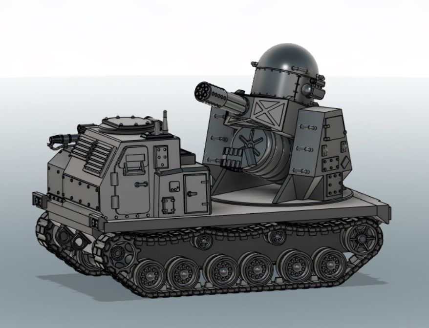 Phalanx CIWS 3D print model_8