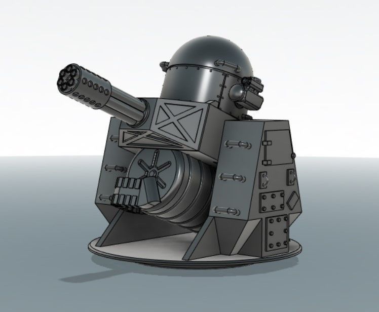 Phalanx CIWS 3D print model_2