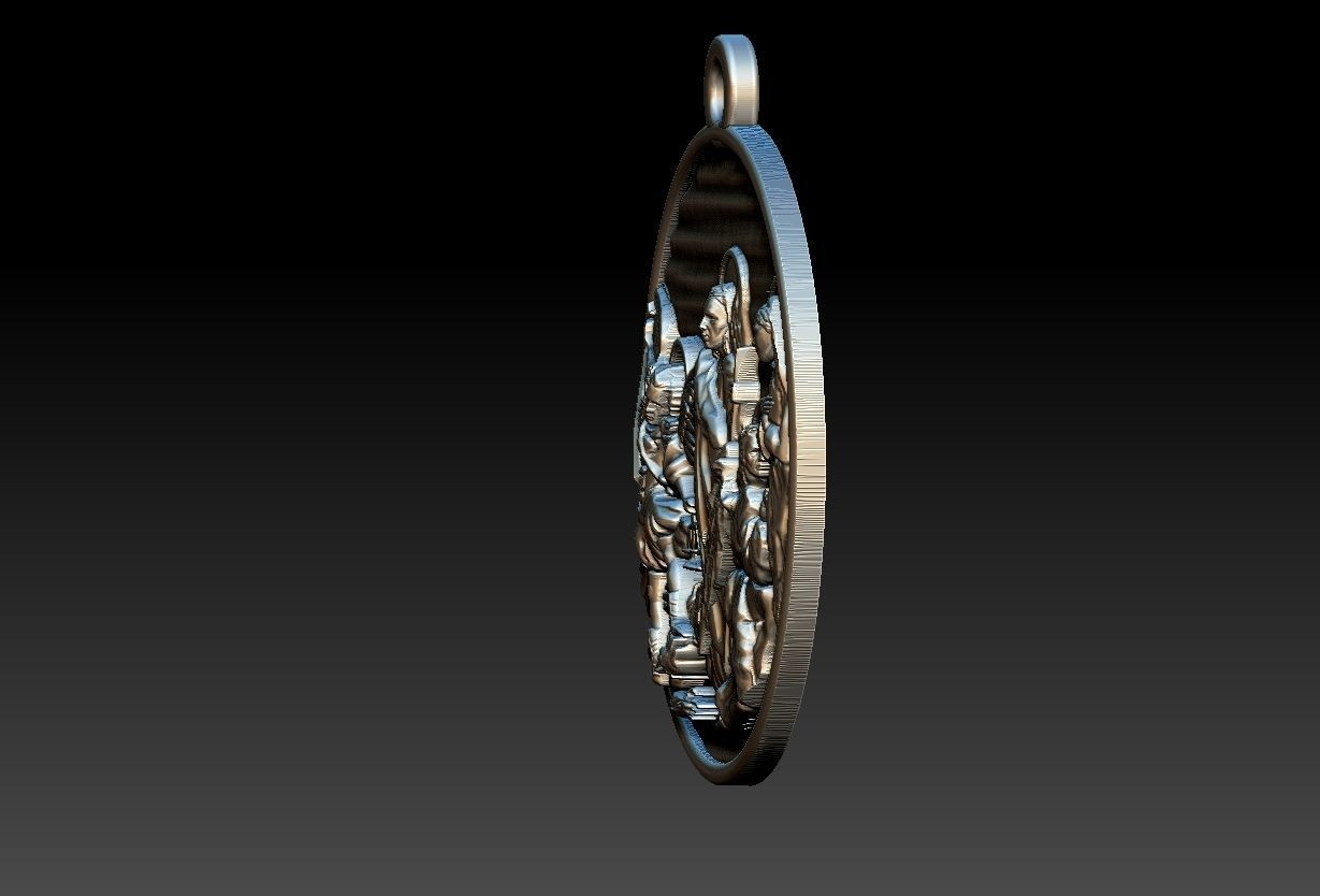 Three Archangels Arcanjos Michael Gabriel Raphael 3D print model_3