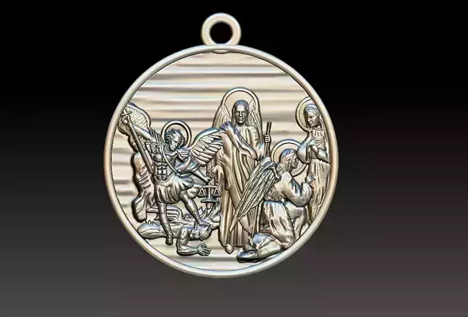 Three Archangels Arcanjos Michael Gabriel Raphael 