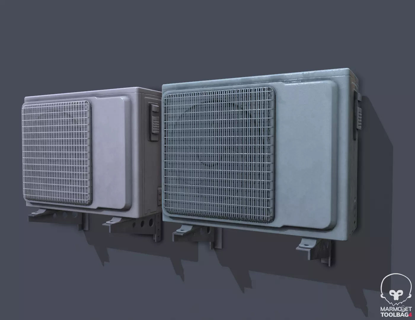 3D model Air Conditioner External Unit Pbr VR / AR / low-poly | CGTrader