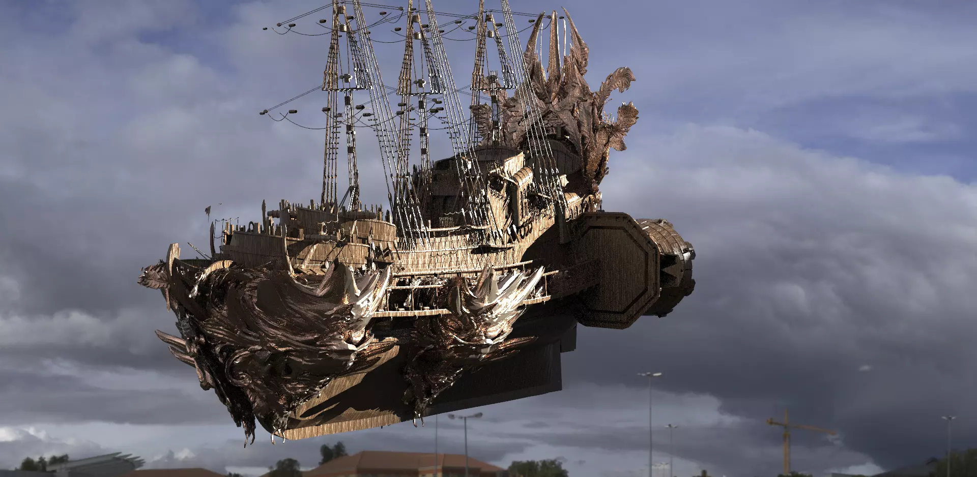 Dragon Queens Airship Hull 3 3D model_0