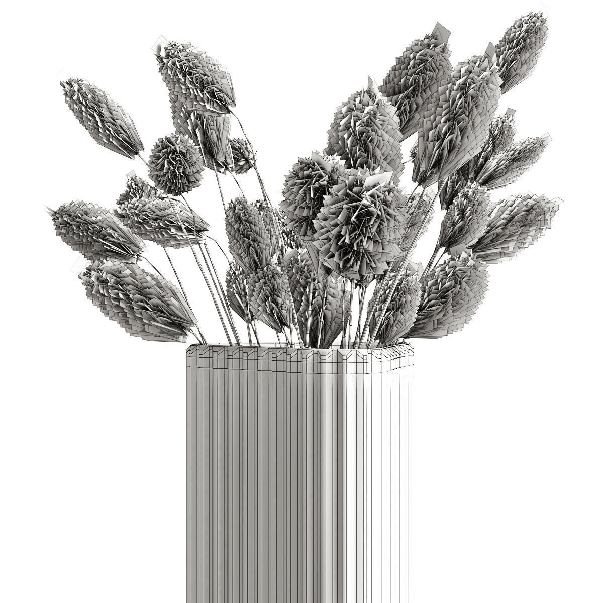 Lagurus in crystal 3D model_6