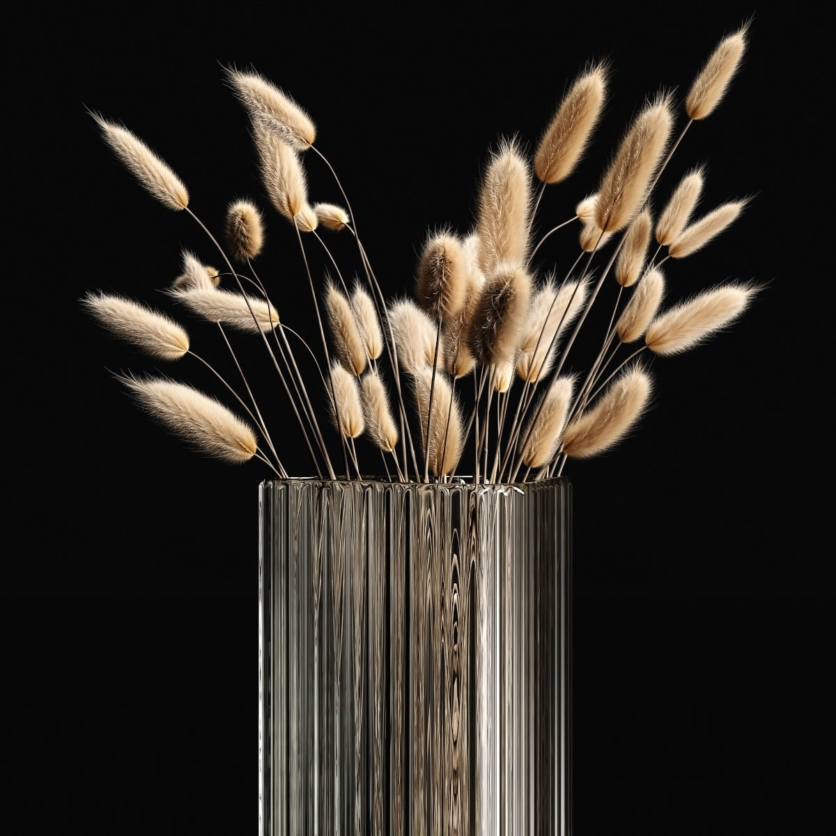 Lagurus in crystal 3D model_1