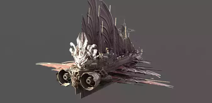 Samurai Airship Dragon Master 3D model