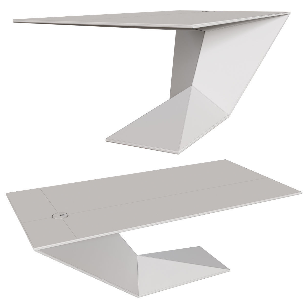 Roche Bobois Furtif Large Desk 3D model_4