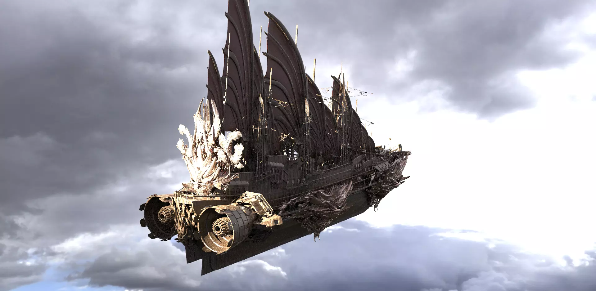 Dark Brotherhood Airship 3D model_0