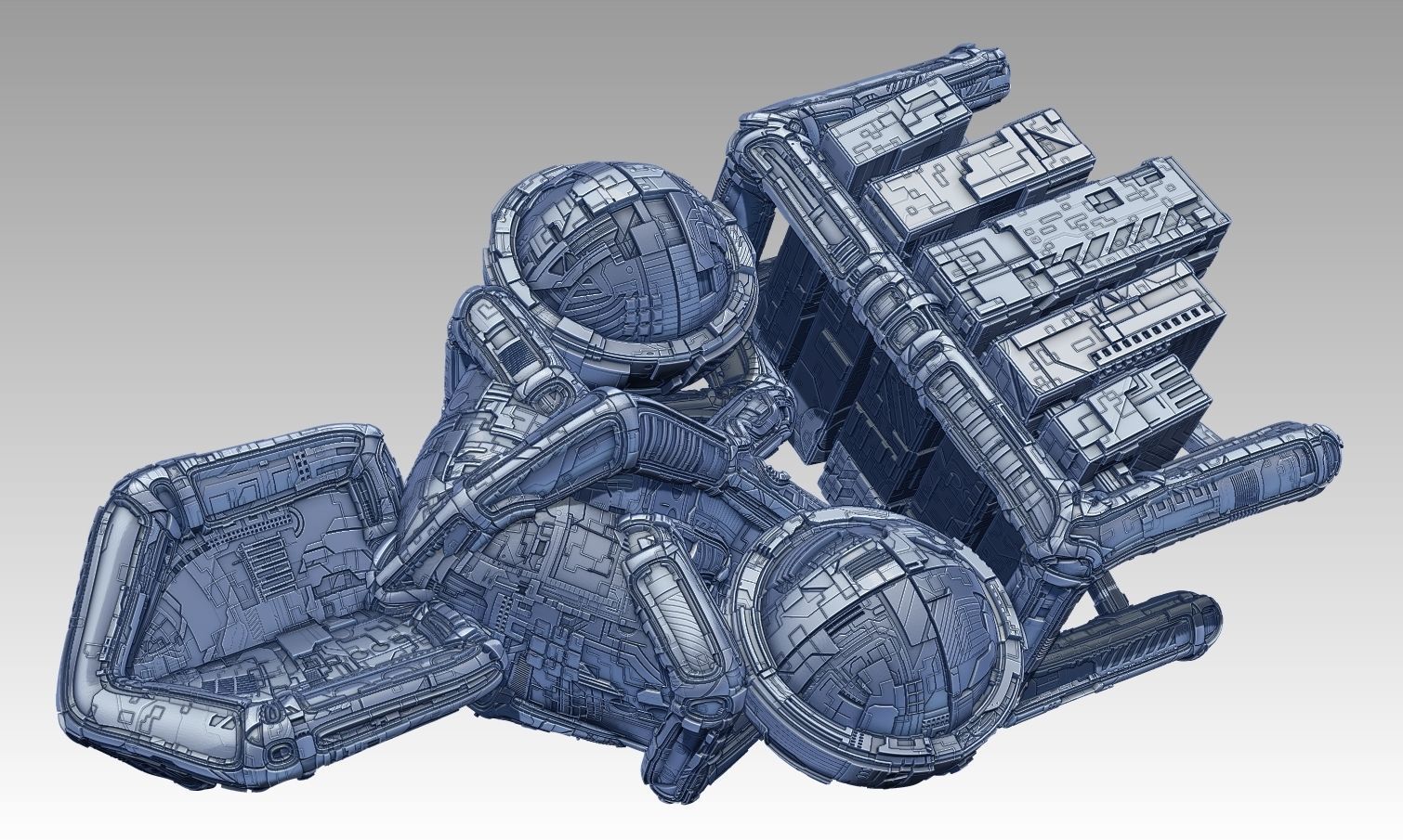 space equipment node 00127 3D model_7