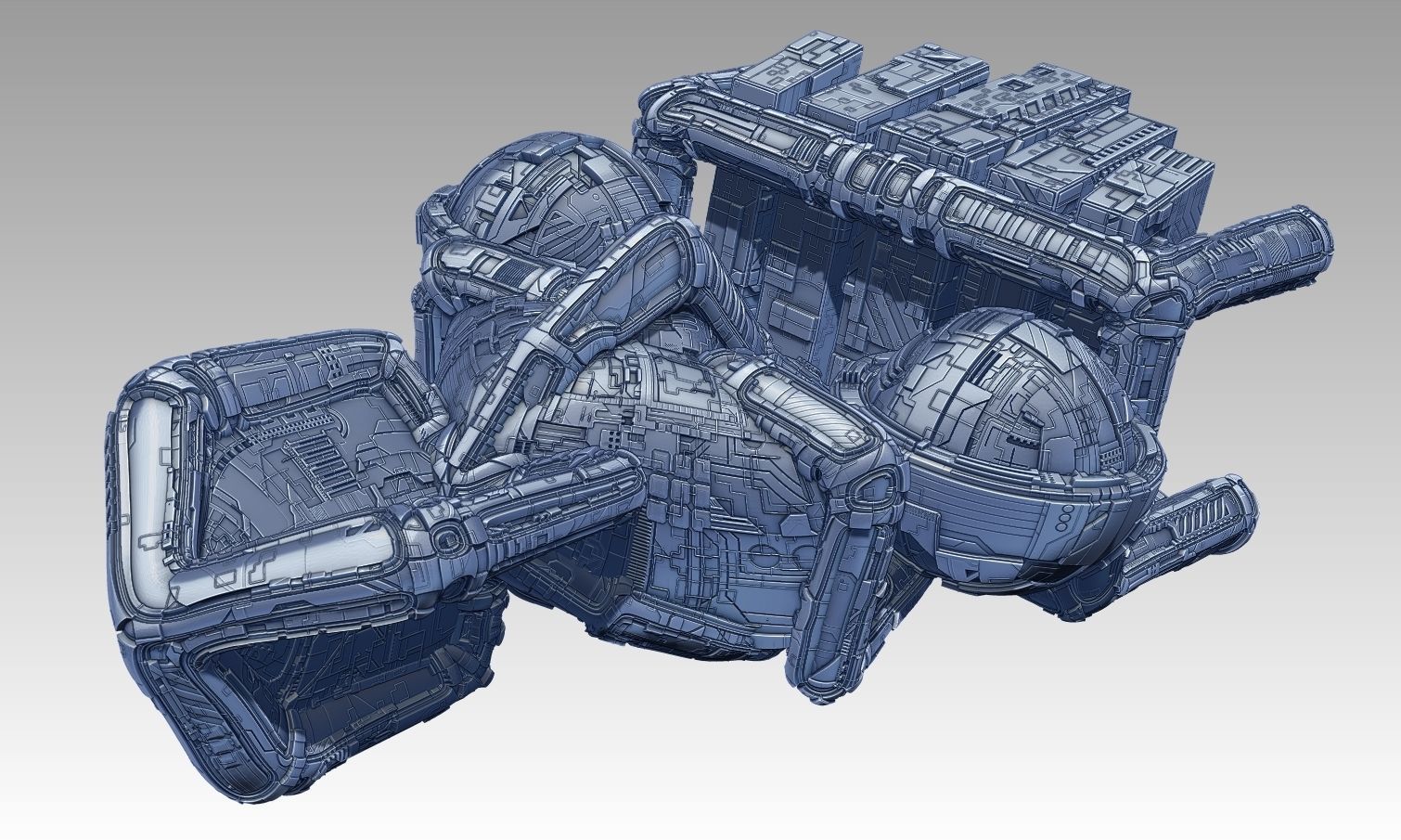 space equipment node 00127 3D model_1