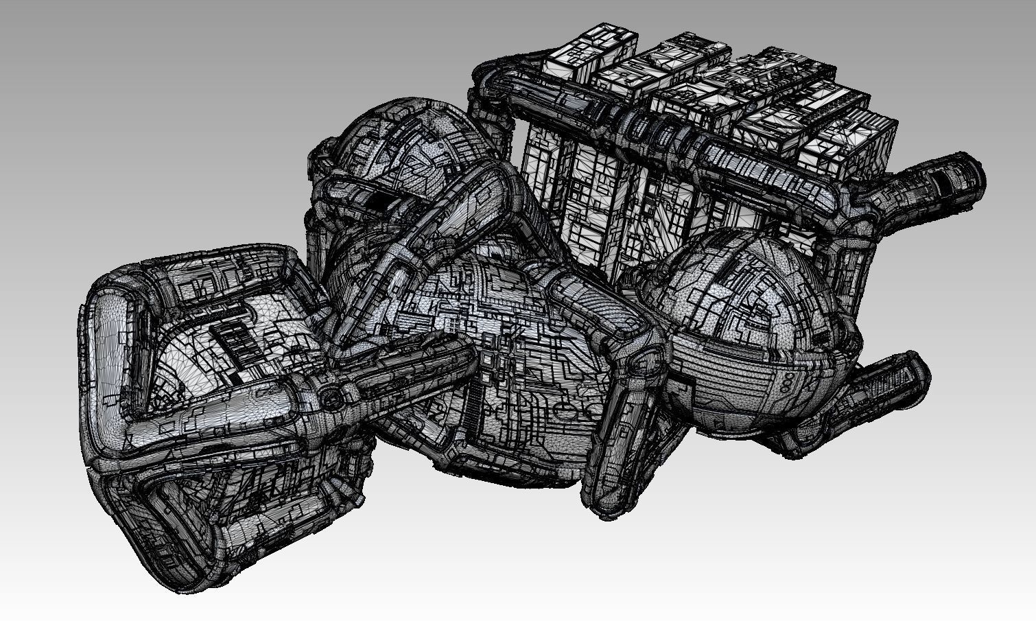 space equipment node 00127 3D model_2