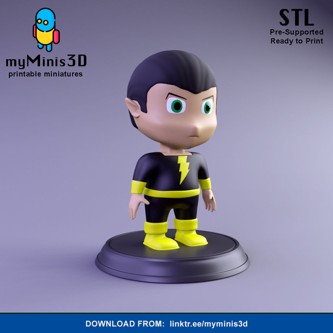Black Adam from DC Comics FanToy  3D print model_1