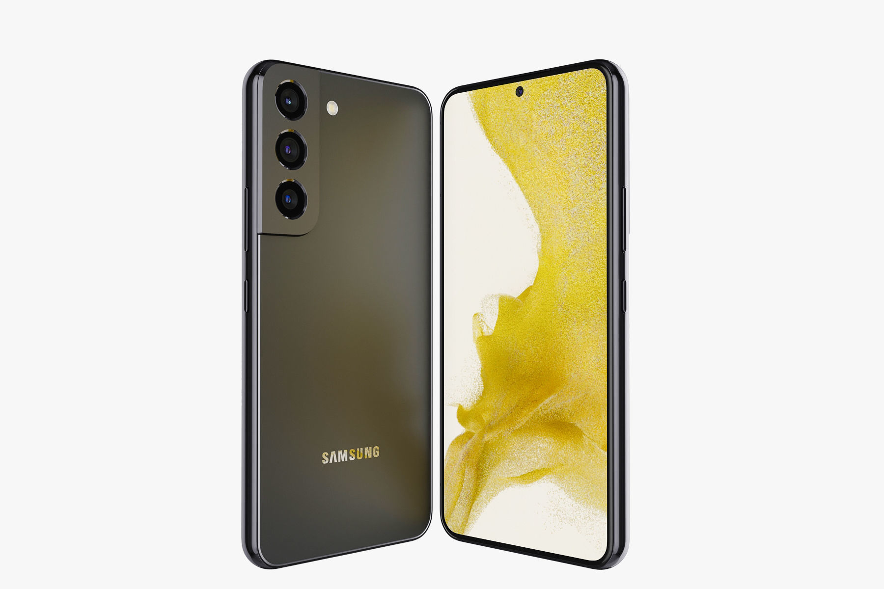 Samsung Galaxy S22 black 3D model_4