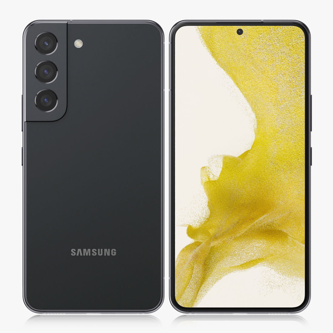 Samsung Galaxy S22 black 3D model_1