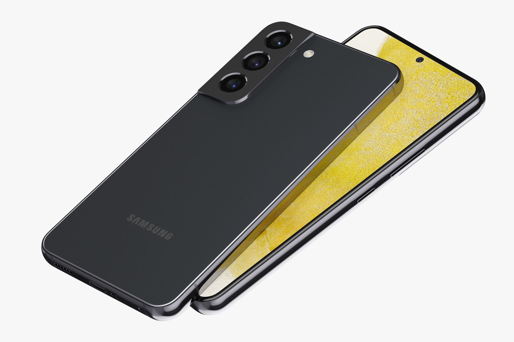 Samsung Galaxy S22 black 3D model_6