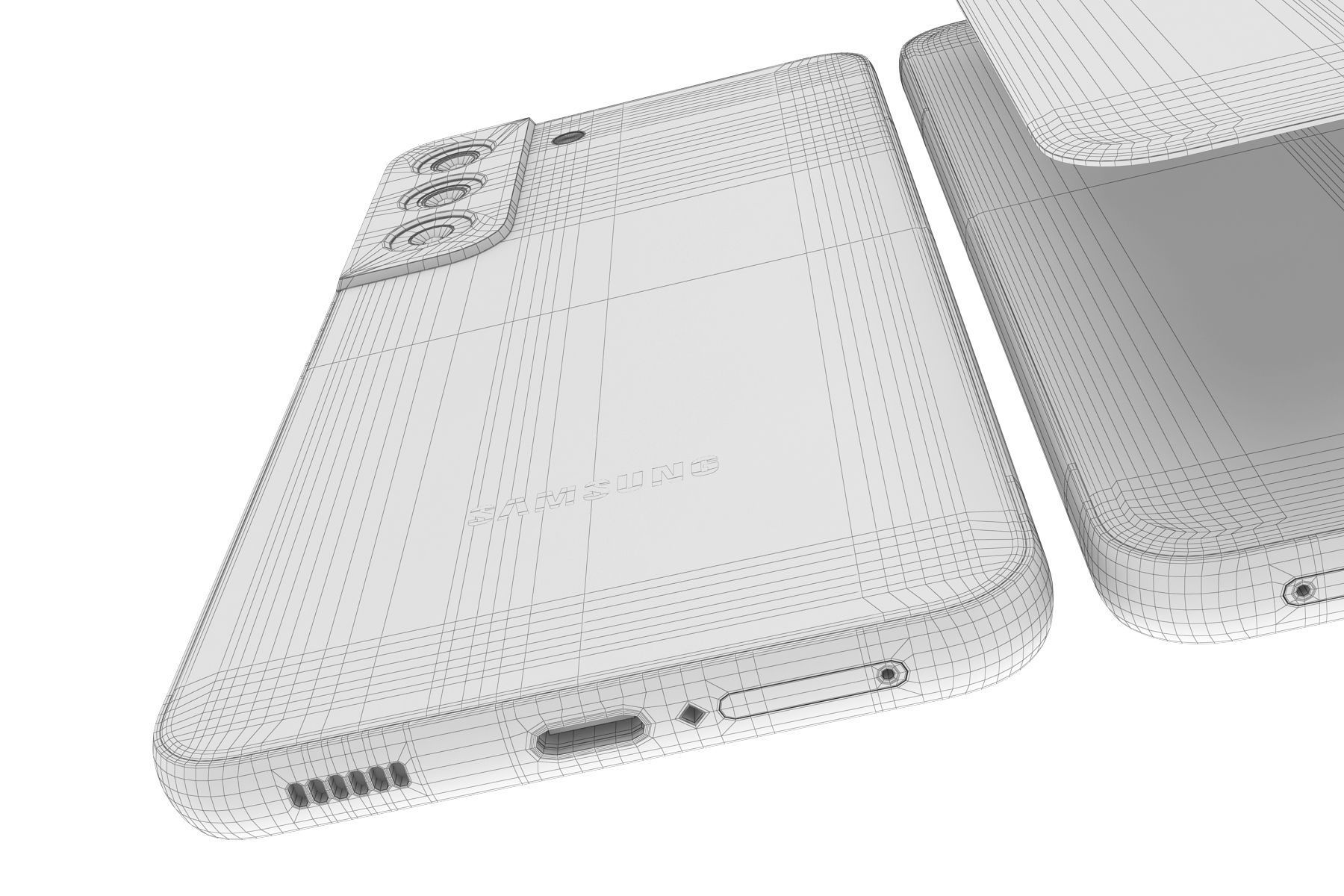 Samsung Galaxy S22 black 3D model_19