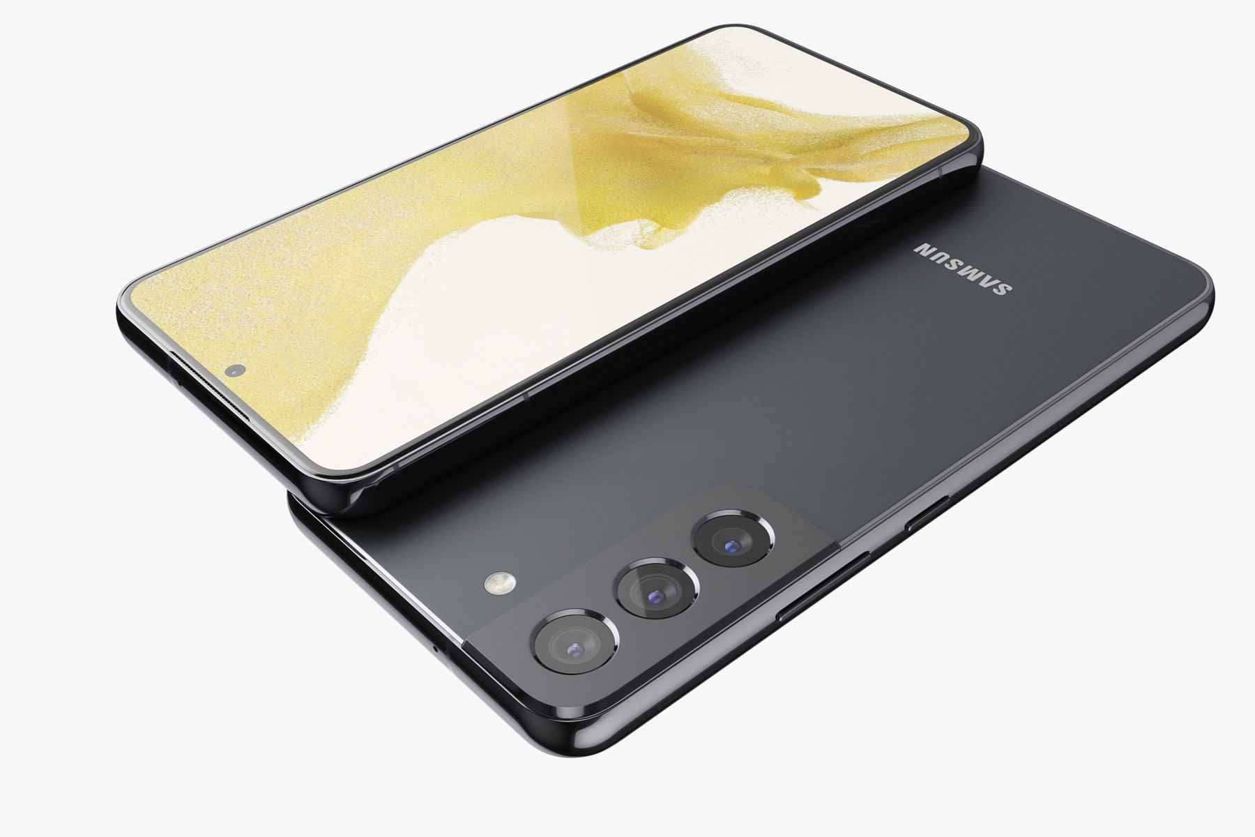 Samsung Galaxy S22 black 3D model_10