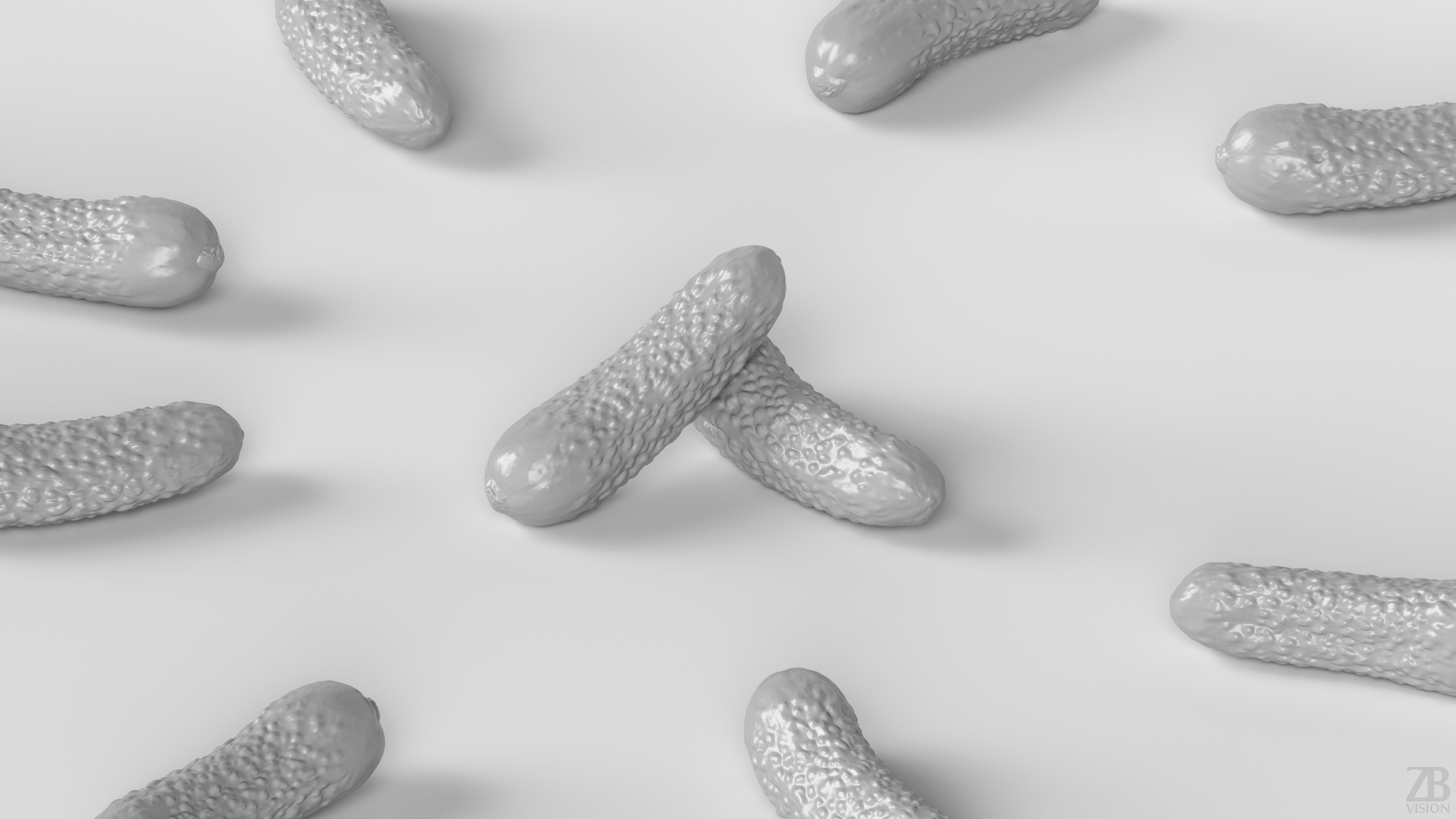 Cucumber 3D model_3