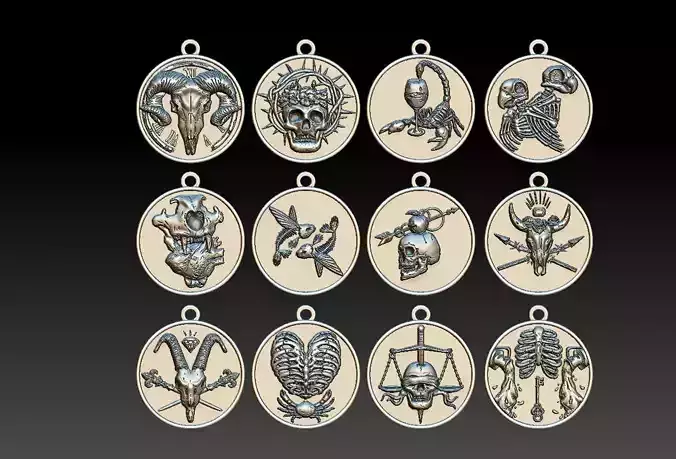 Zodiac Signs Underground Signos  3D print model