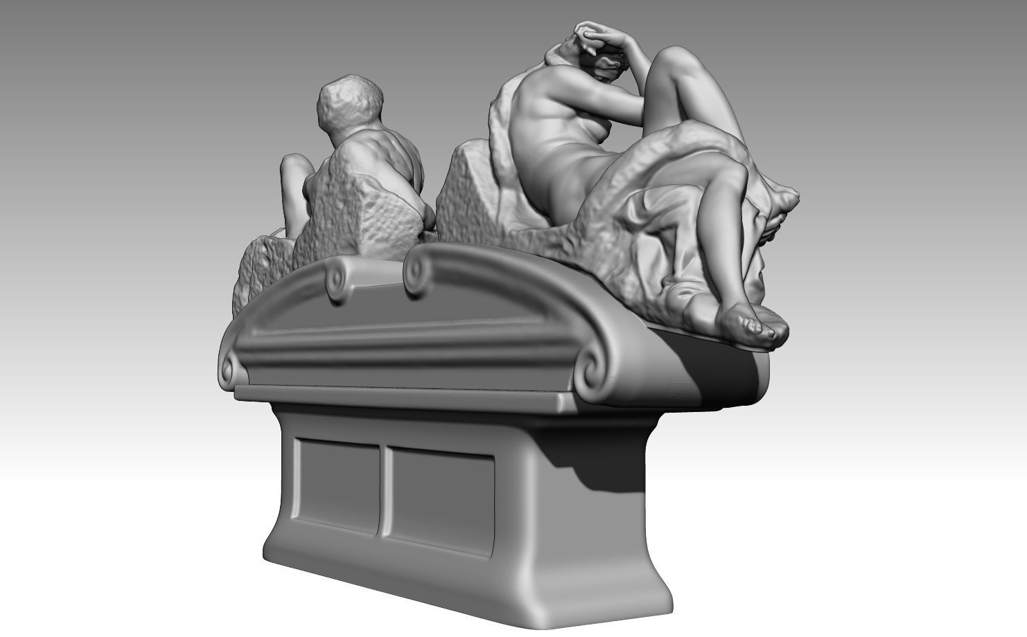 day and night by michelangelo  buonarroti 3D print model_13