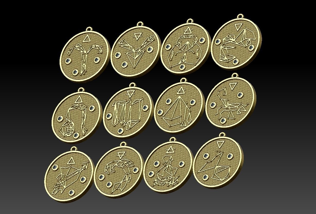 Zodiac Constellation  3D print model_1