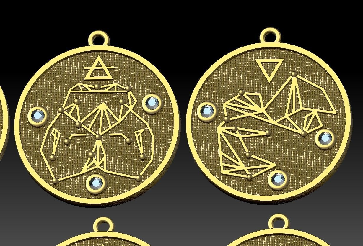 Zodiac Constellation  3D print model_9