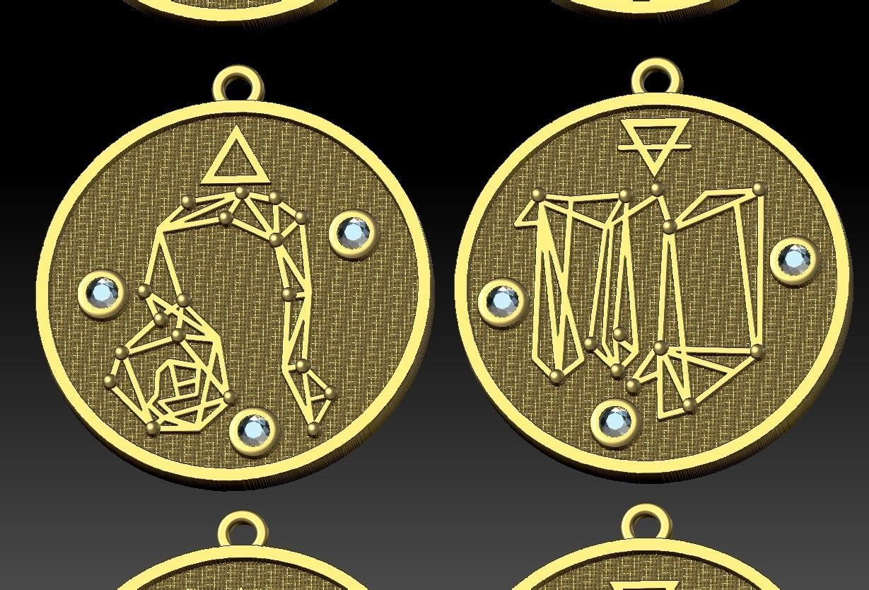 Zodiac Constellation  3D print model_10