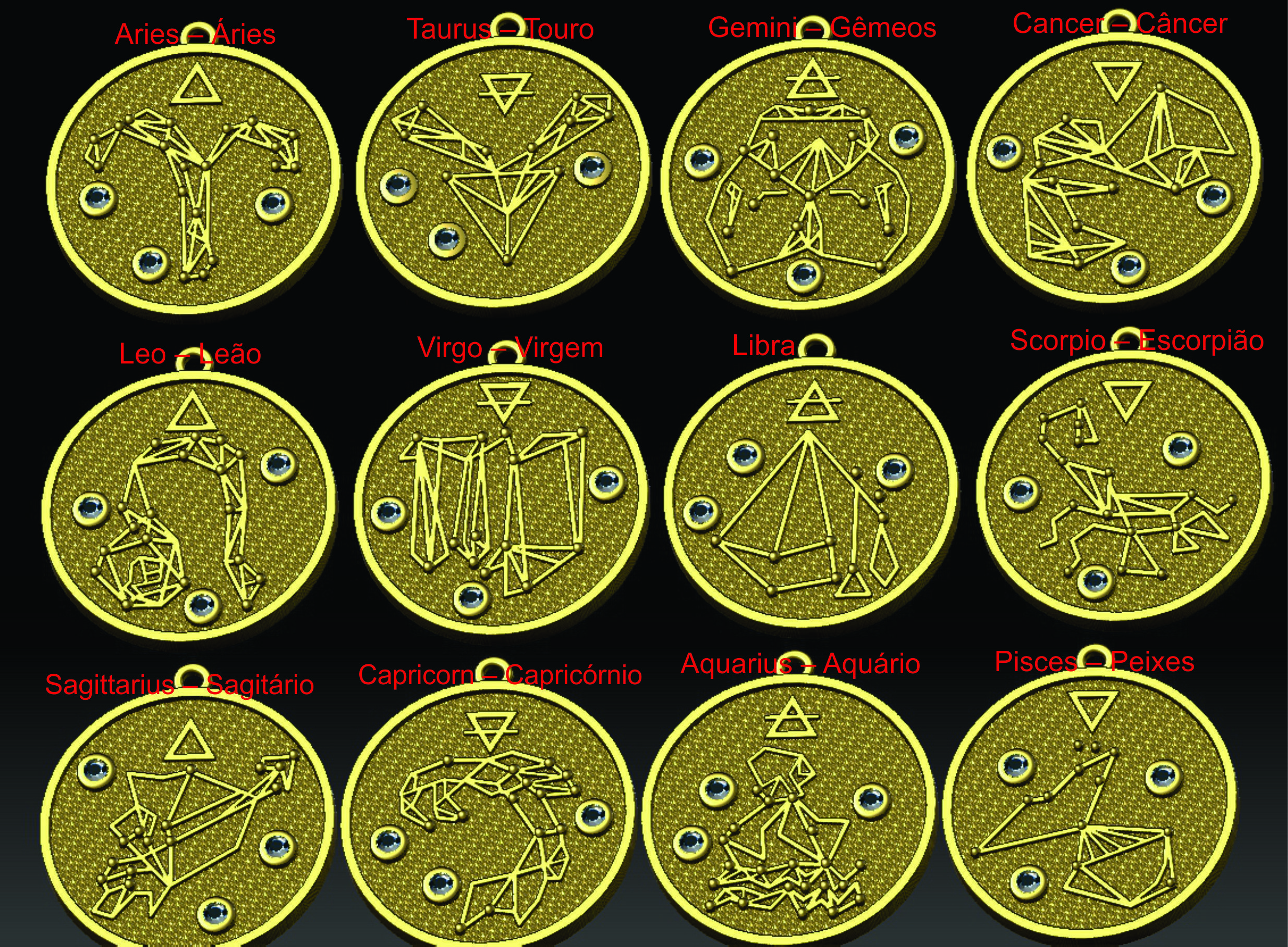 Zodiac Constellation  3D print model_7