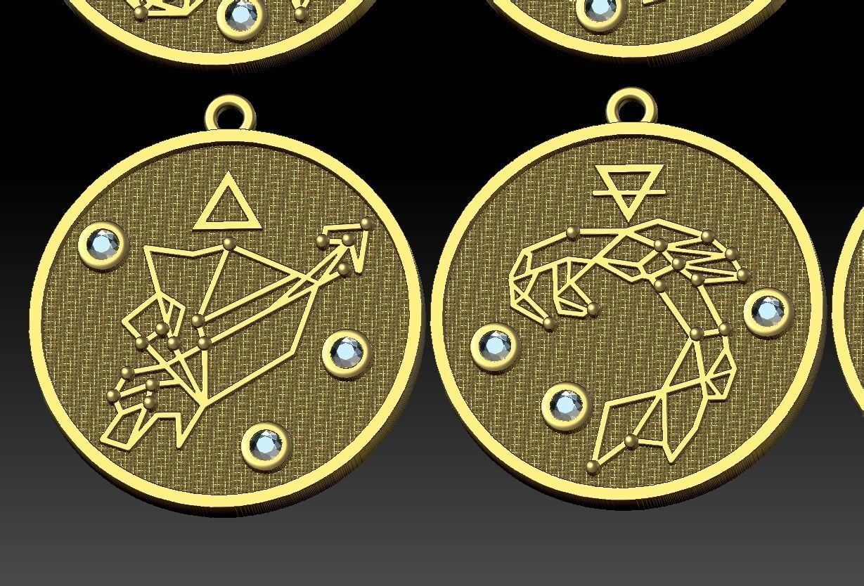 Zodiac Constellation  3D print model_12