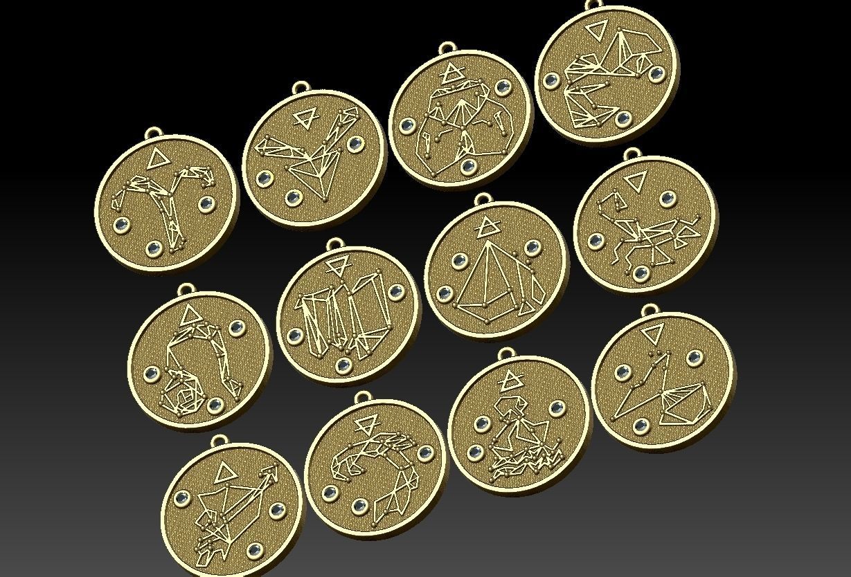 Zodiac Constellation  3D print model_6