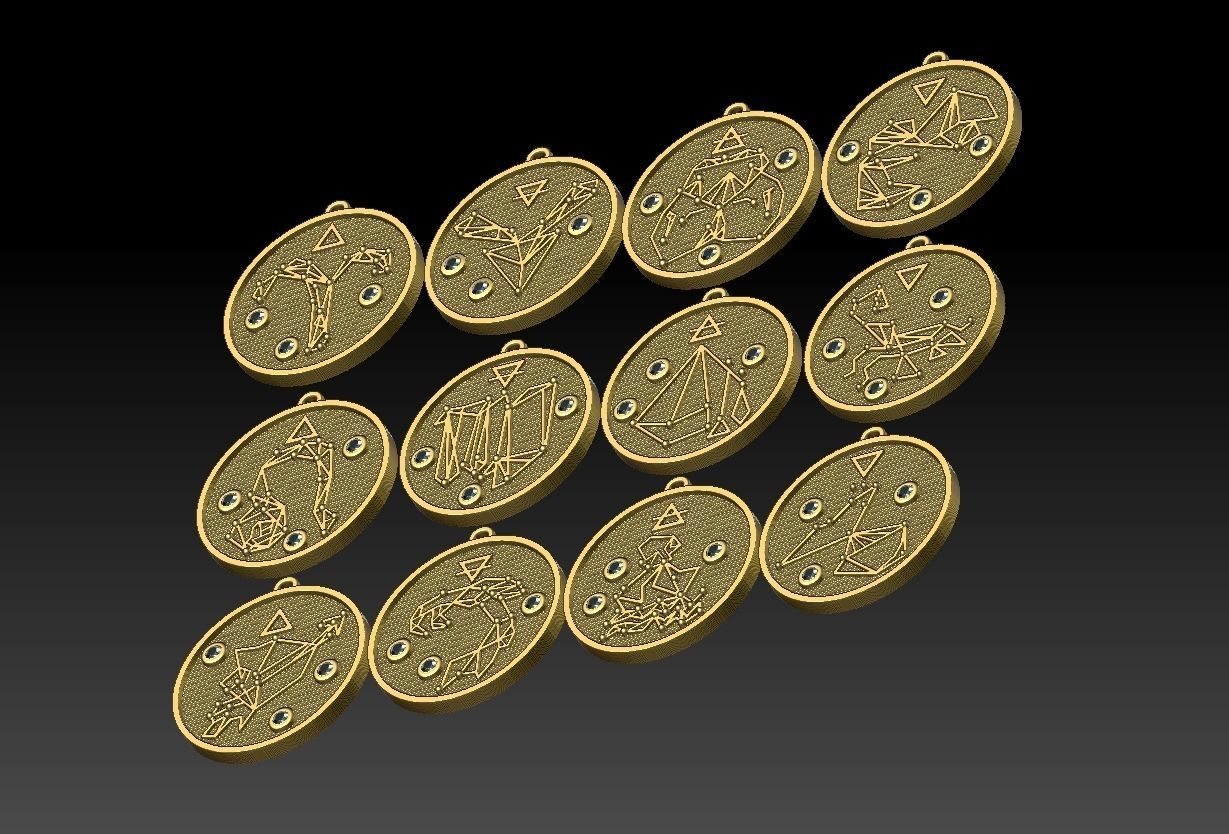 Zodiac Constellation  3D print model_2