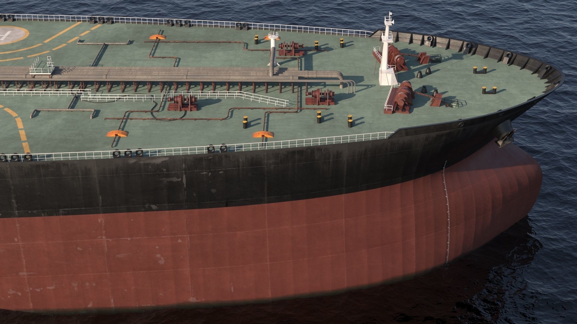 Oil Tanker 3D model_4