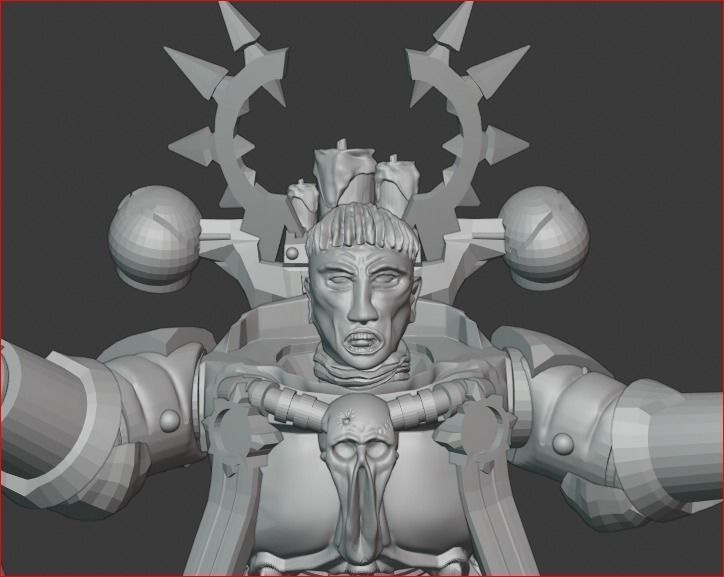 Dark Priest 3D print model_3