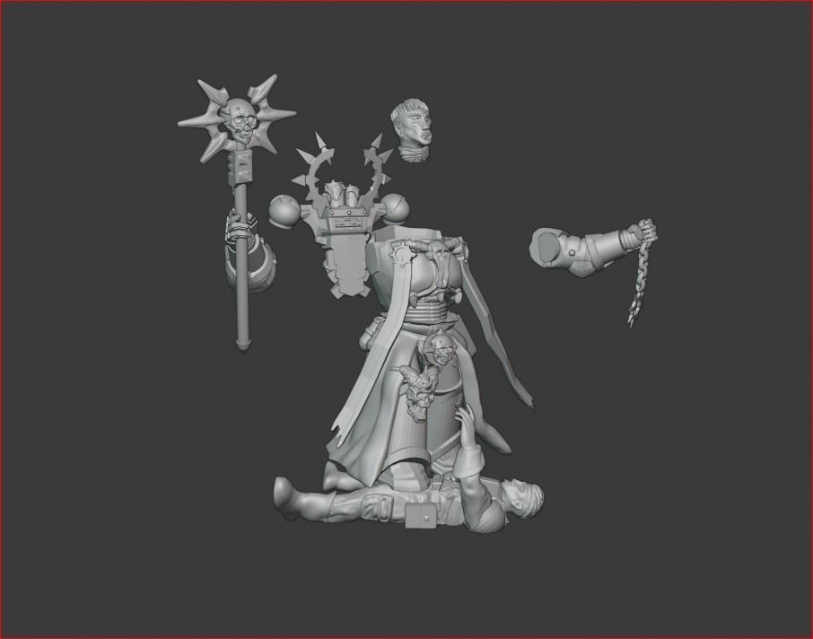 Dark Priest 3D print model_5