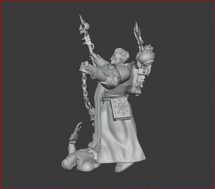Dark Priest 3D print model_1