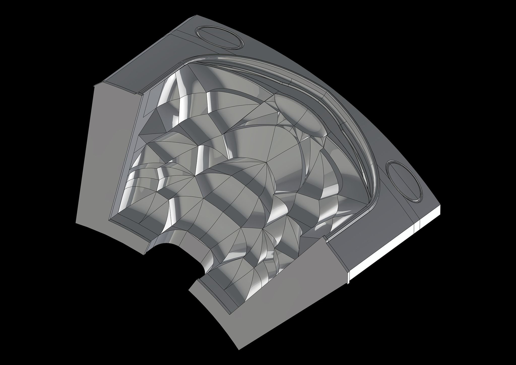 muqarnas round 3D model_7