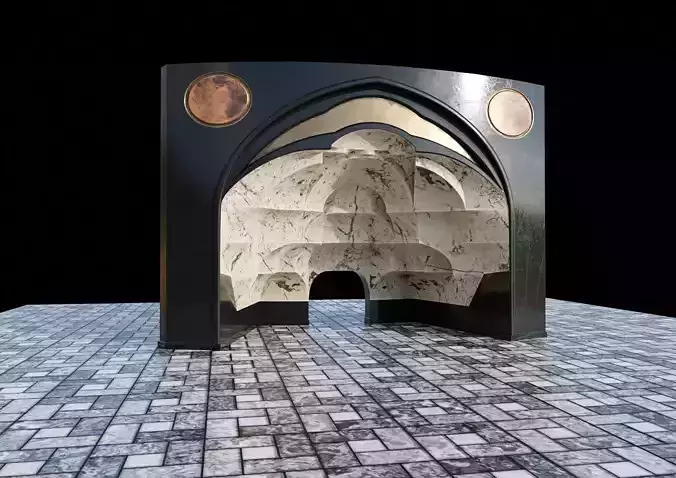 muqarnas round 3D model