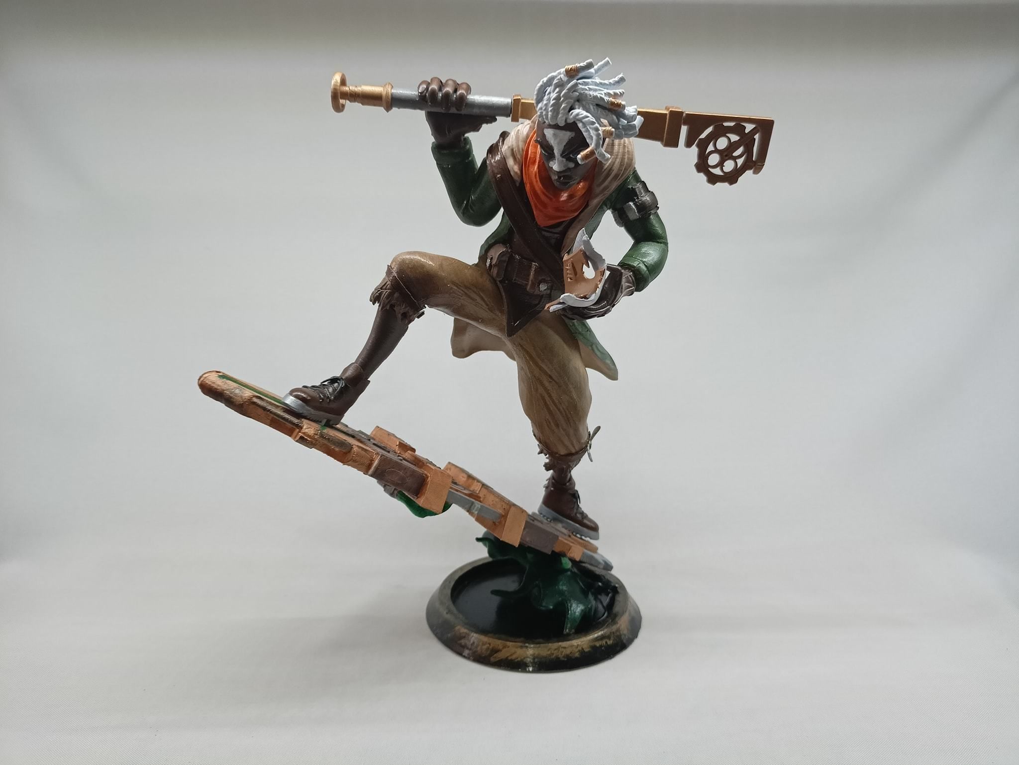 STL ekko firelight - Arcane League of legends 3D print model_9