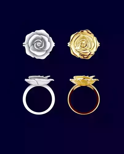 ROSE RING Free 3D print model