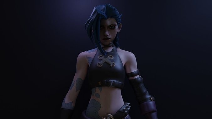 Jinx Arcane 3D model