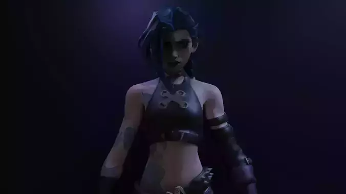 Jinx Arcane 3D model