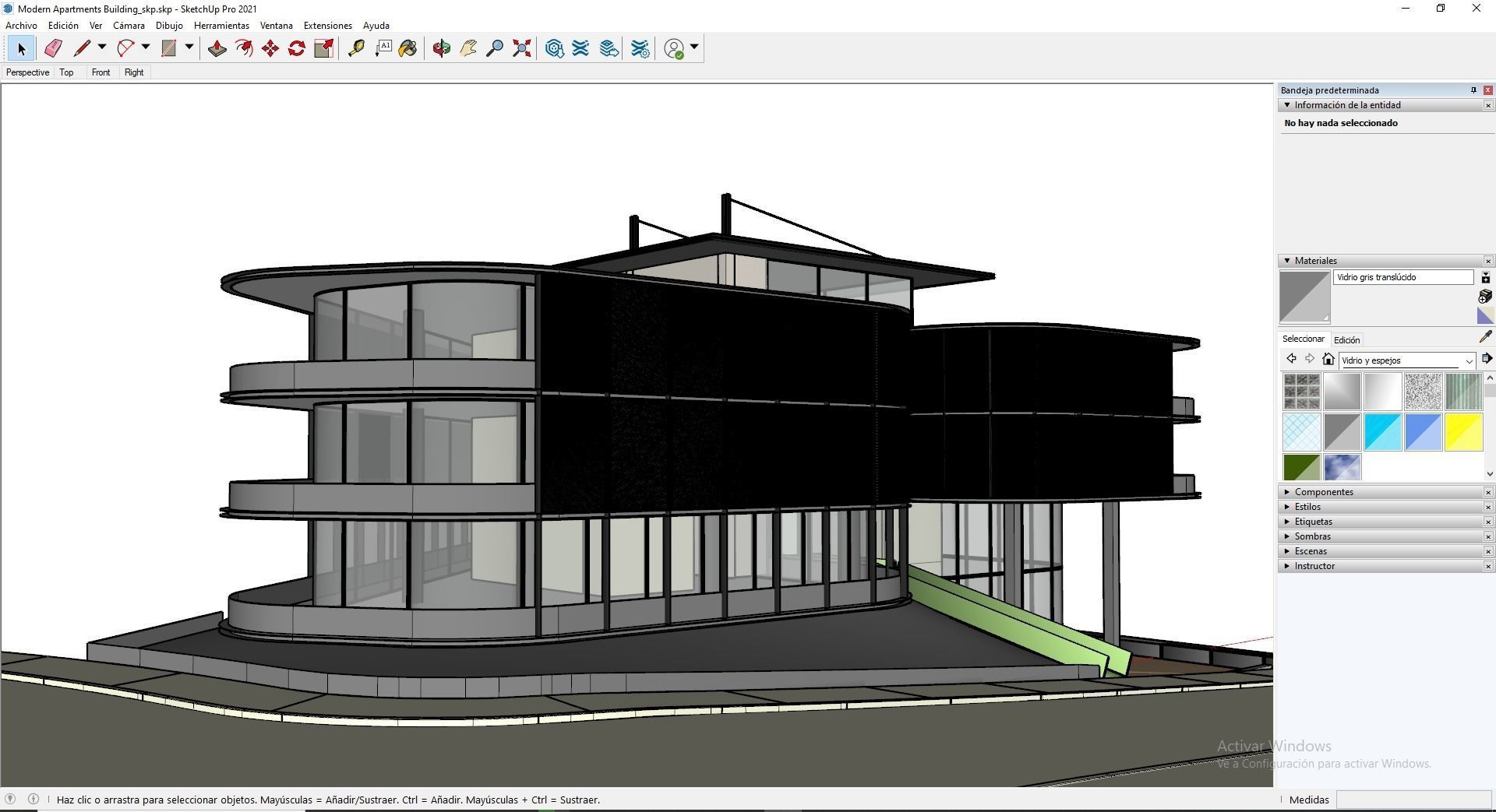 Apartments Building 3D model_27