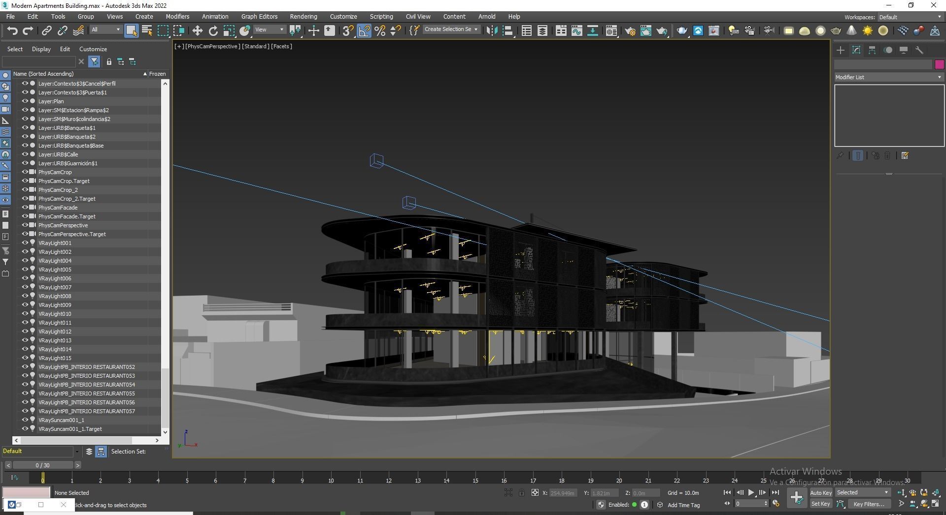 Apartments Building 3D model_18