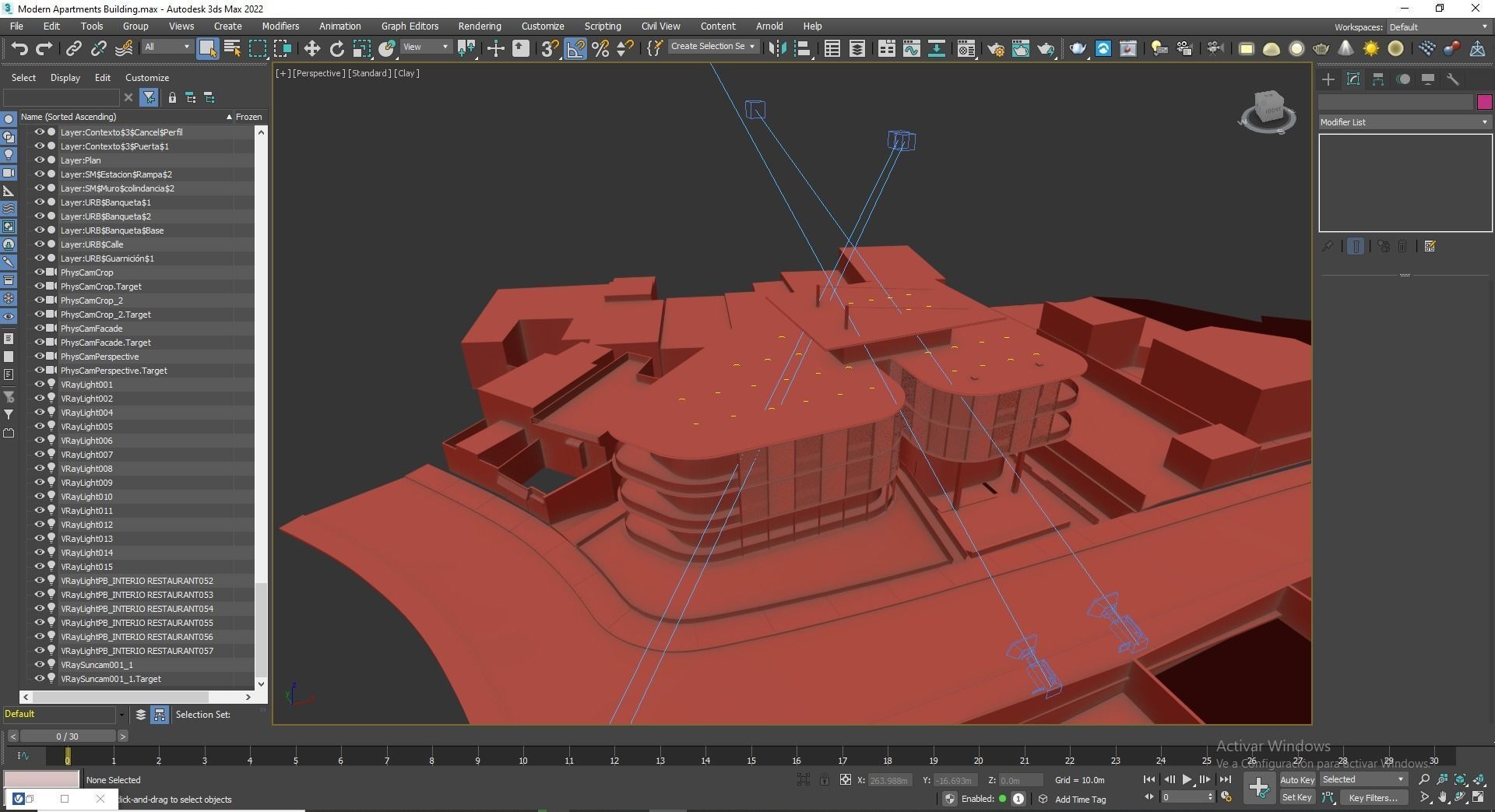 Apartments Building 3D model_23