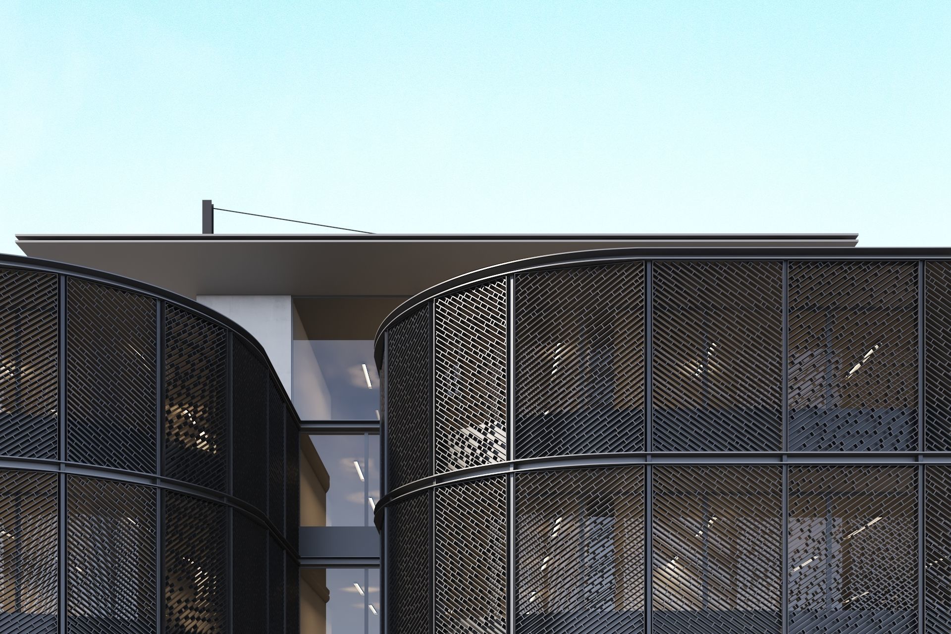 Apartments Building 3D model_10