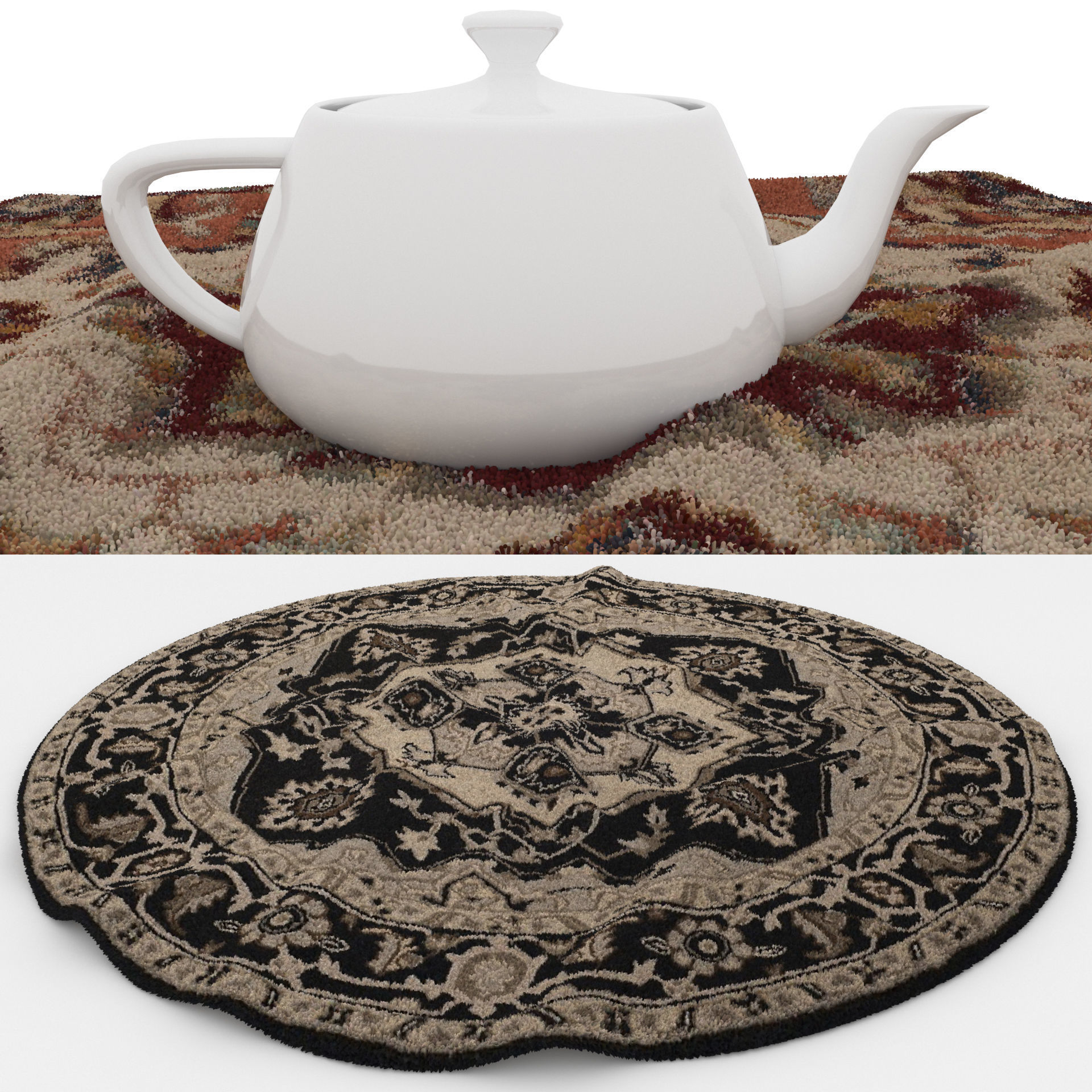 Rugs No 573 Low-poly 3D model_1