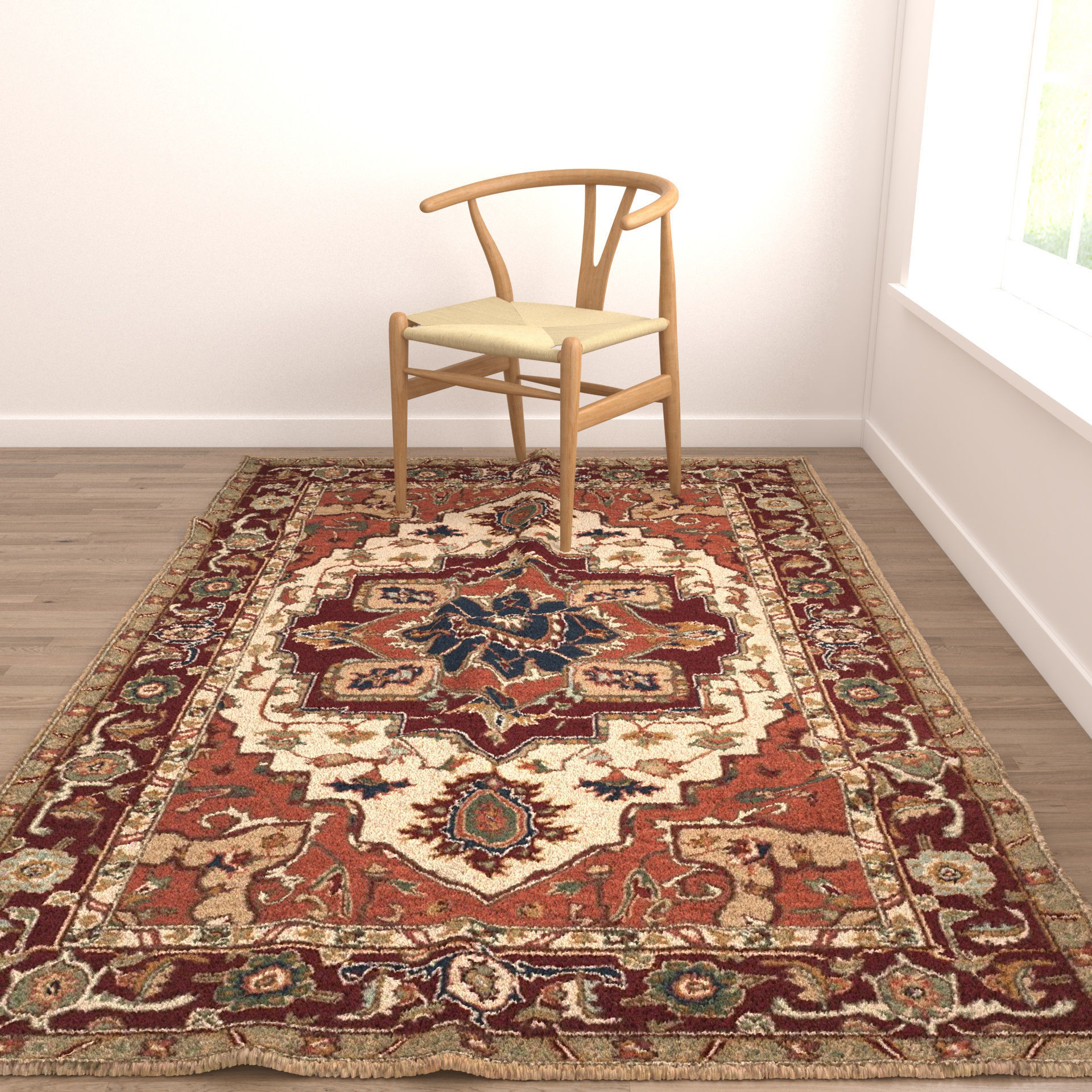 Rugs No 573 Low-poly 3D model_4