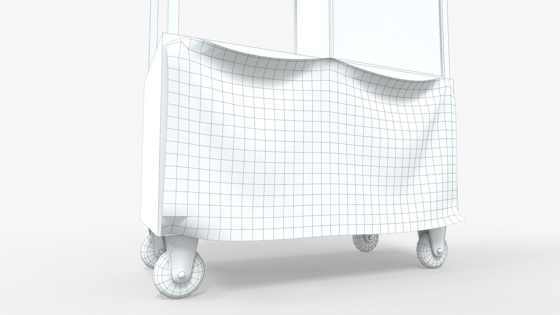 Burger Stall Low-poly 3D model_9